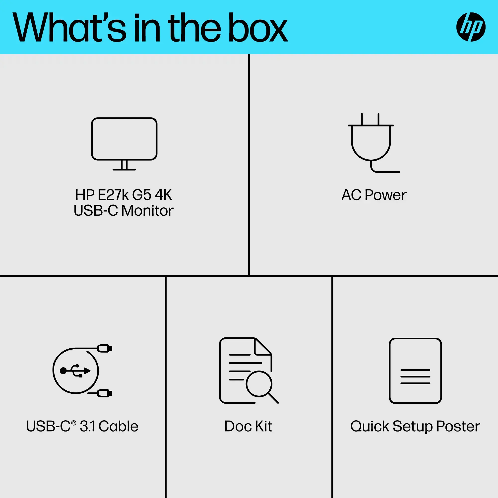 "HP E-Series E27k G5", 68,6 cm (27"), 3840 x 2160 taškų, "4K Ultra HD", 5 ms, juoda, sidabrinė