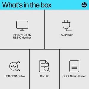 "HP E-Series E27k G5", 68,6 cm (27"), 3840 x 2160 taškų, "4K Ultra HD", 5 ms, juoda, sidabrinė