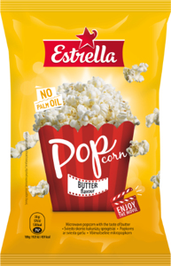 Kukurūzų spragėsiai ESTRELLA, sviesto skonio, 90 g