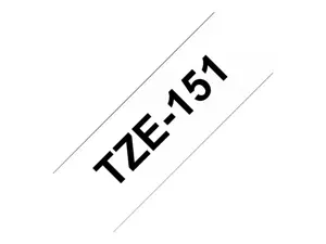 Brother Labelling Tape 24mm, Black on transparent, TZe, Black, Thermal transfer, Philippines, 5 year(s)