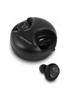 "Esperanza EH228K" "Bluetooth" ausinės į ausis TWS Black