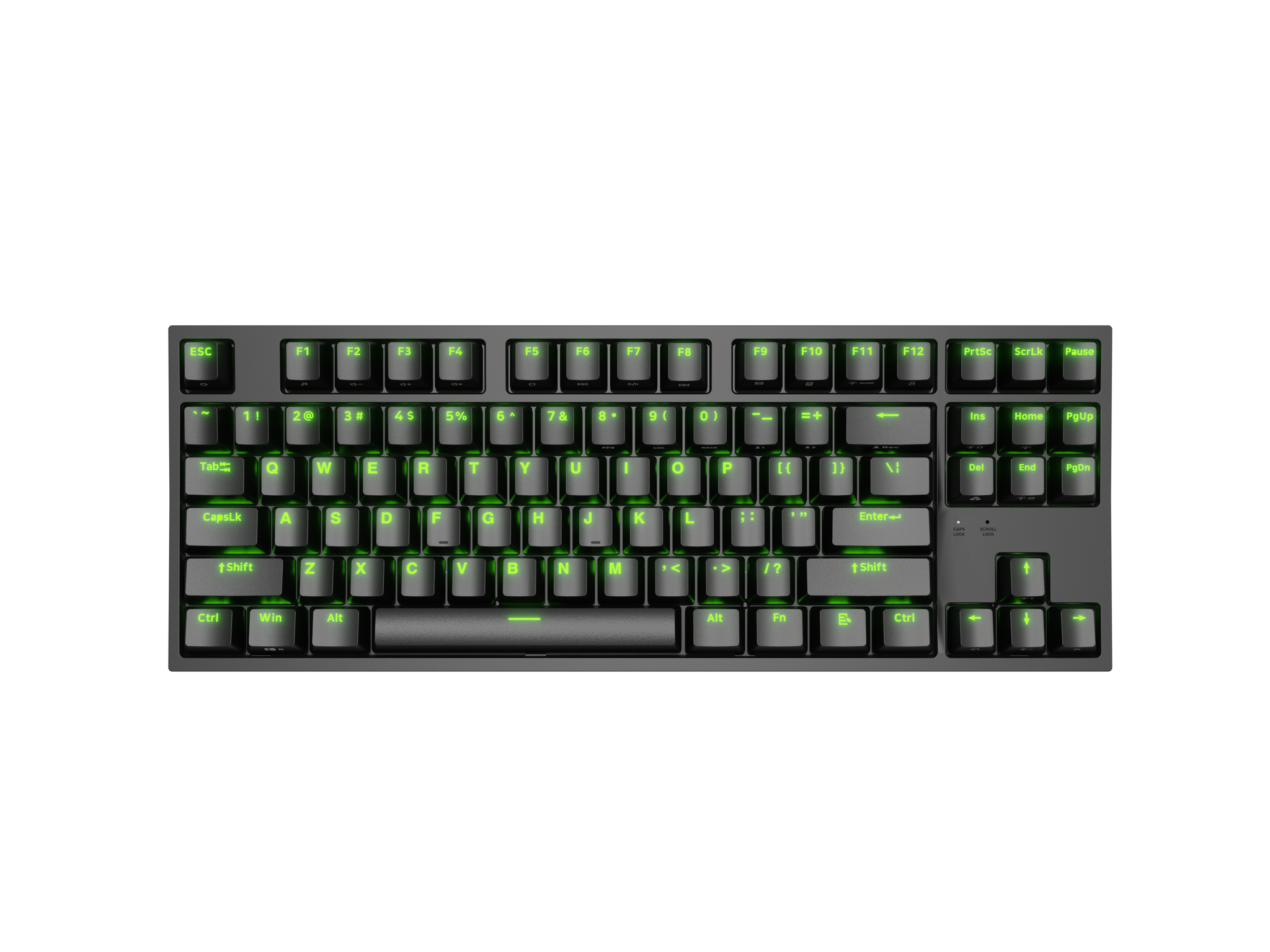 "Genesis" mechaninė žaidimų klaviatūra THOR 404 TKL RGB mechaninė žaidimų klaviatūra Laidinė JAV Gateron Yellow Pro USB Type-A 1005 g