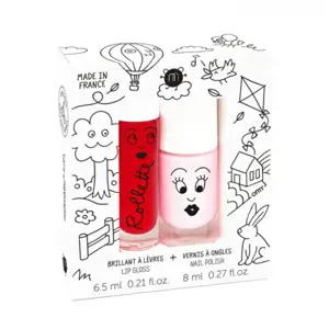 COTTAGE Rollette Nail Polish Duo Set Nagų lako ir lūpų blizgio rinkinys, 1vnt