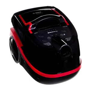 "Bosch Serie 4" BWD421POW, 2100 W, cilindrinis dulkių siurblys, sausas ir drėgnas, kombinuotas, HEPA, juodas, raudonas