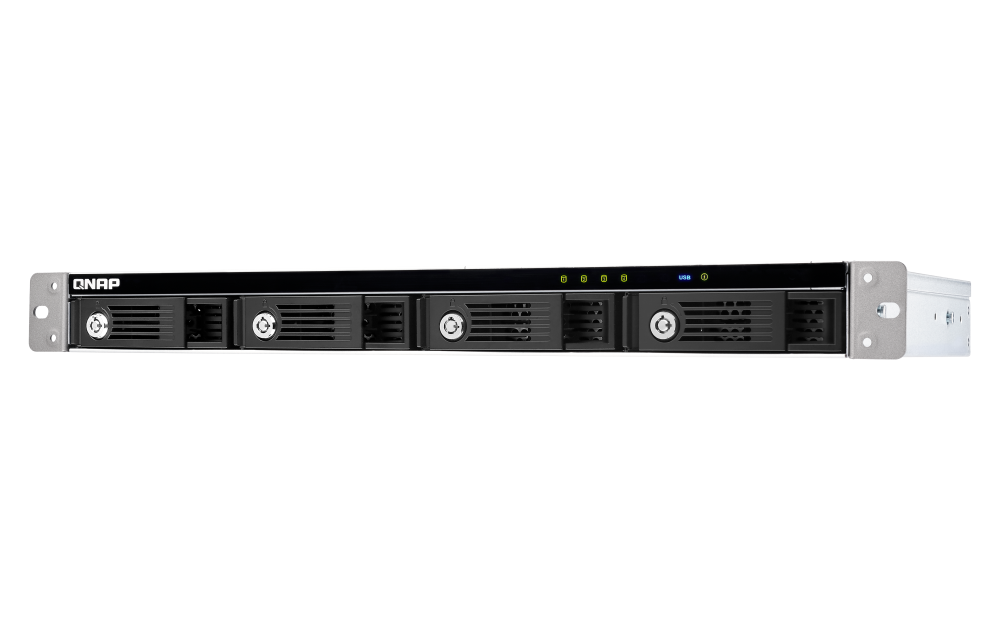 QNAP TR-004U, HDD/SSD korpusas, 2,5/3,5", "Serial ATA II", "Serial ATA III", 6 Gb/s, karšto keitimo, juodas, pilkas