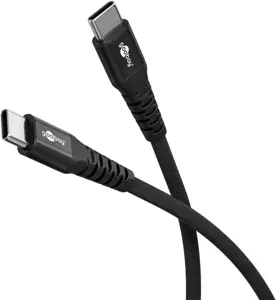 Goobay USB-C Supersoft Textile Cable with Metal Plugs | 73954