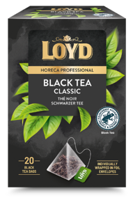 Juodosios arbatos gėrimas LOYD HORECA black, piramidės, 20 x 2g