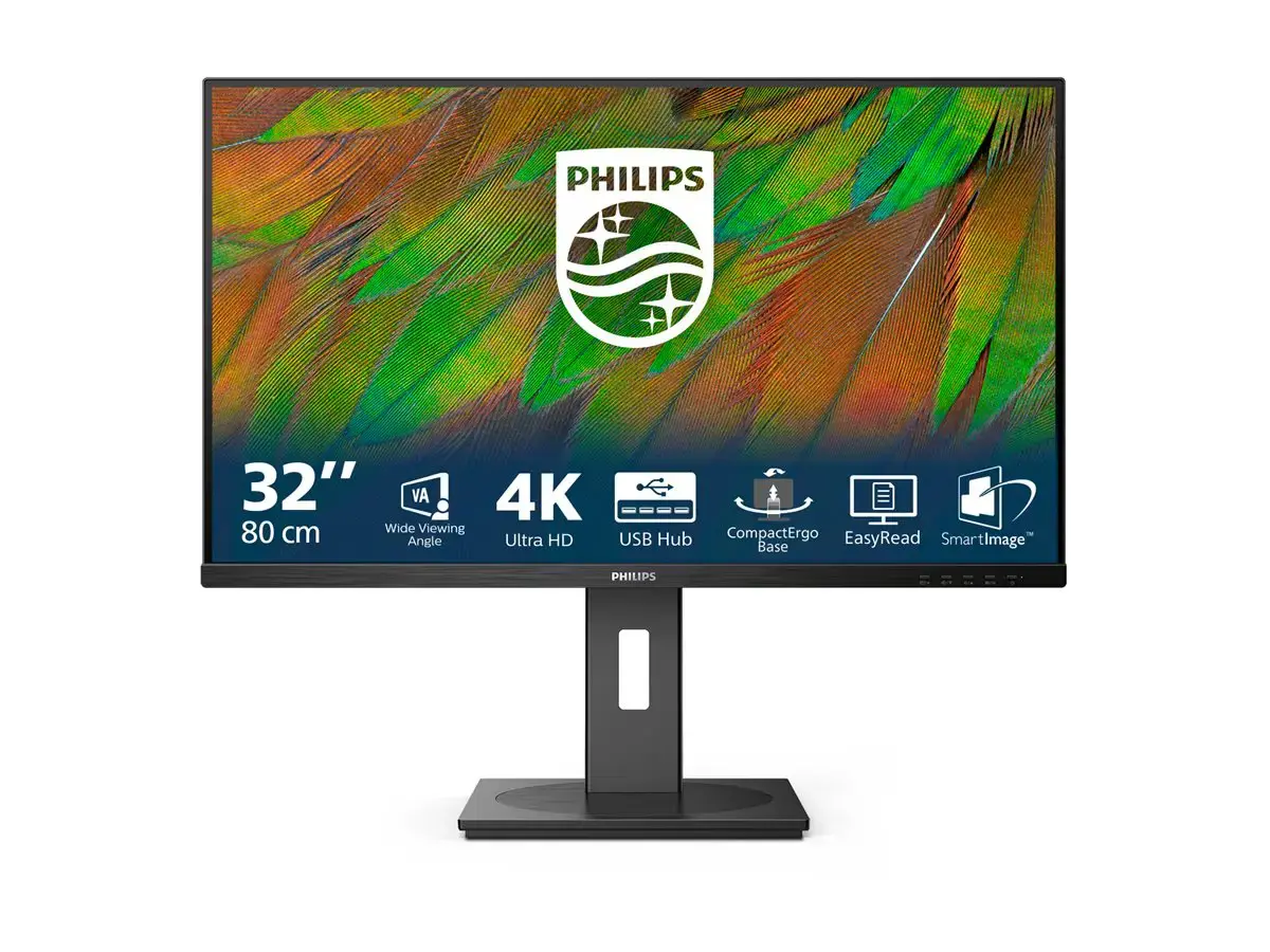 Philips | 32B1N3800/00 | 32 " | VA | 16:9 | 60 Hz | 4 ms | 3840 x 2160 pixels | 350 cd/m² | HDMI ports quantity 2 | Black
