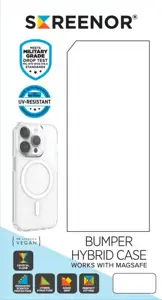 SCREENOR BUMPER IPHONE 17 PRO MAX MAGSAFE LÄPINÄKYVÄ