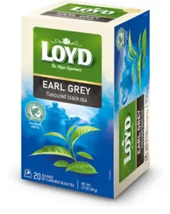 Juodoji aromatizuota arbata LOYD Earl Grey, 20x1.7g