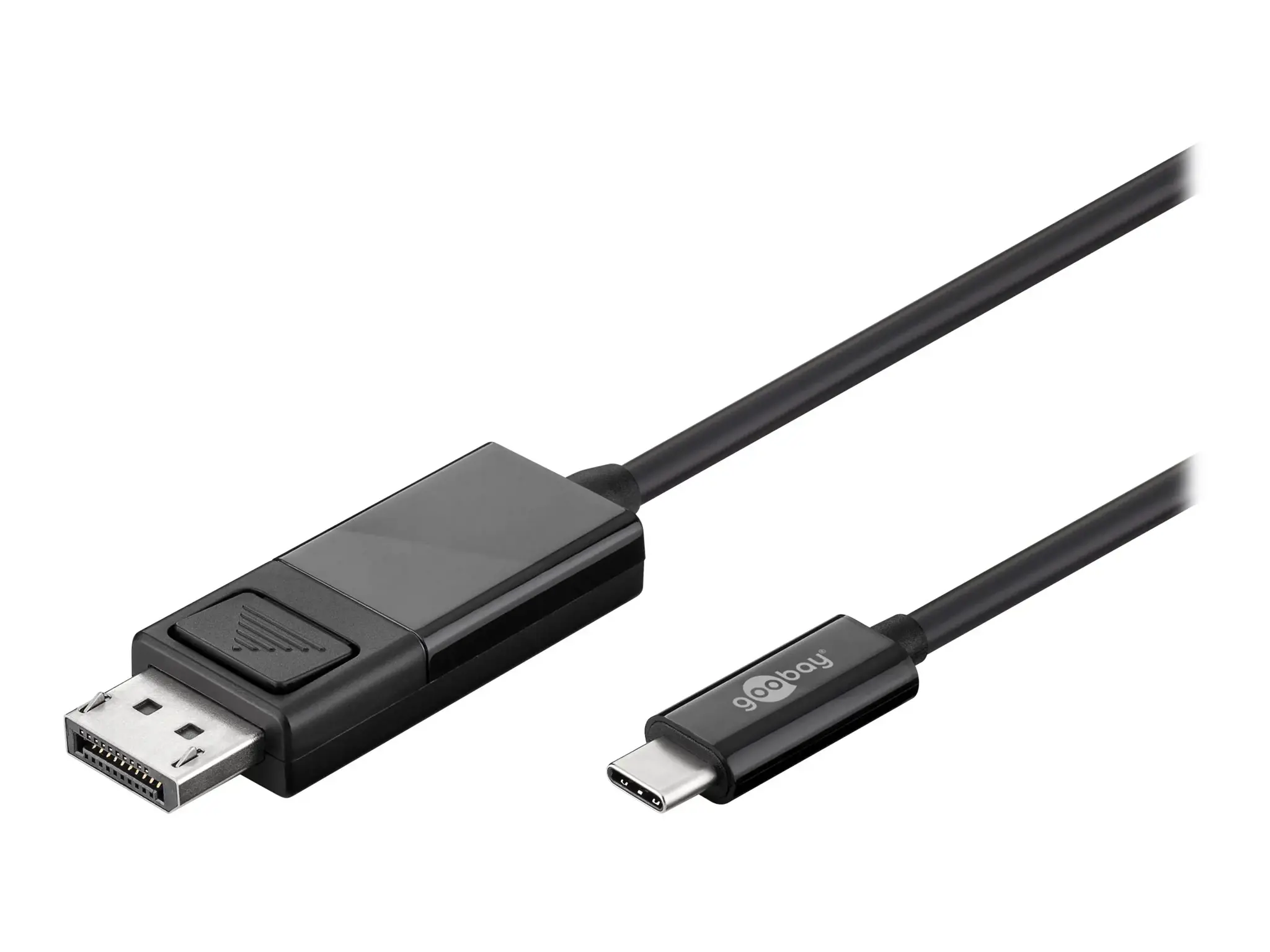 "Goobay" USB-C ir "DisplayPort" adapterio kabelis (4k 60 Hz) 79295 USB-C vyriškas, "DisplayPort" vyriškas, 1,2 m