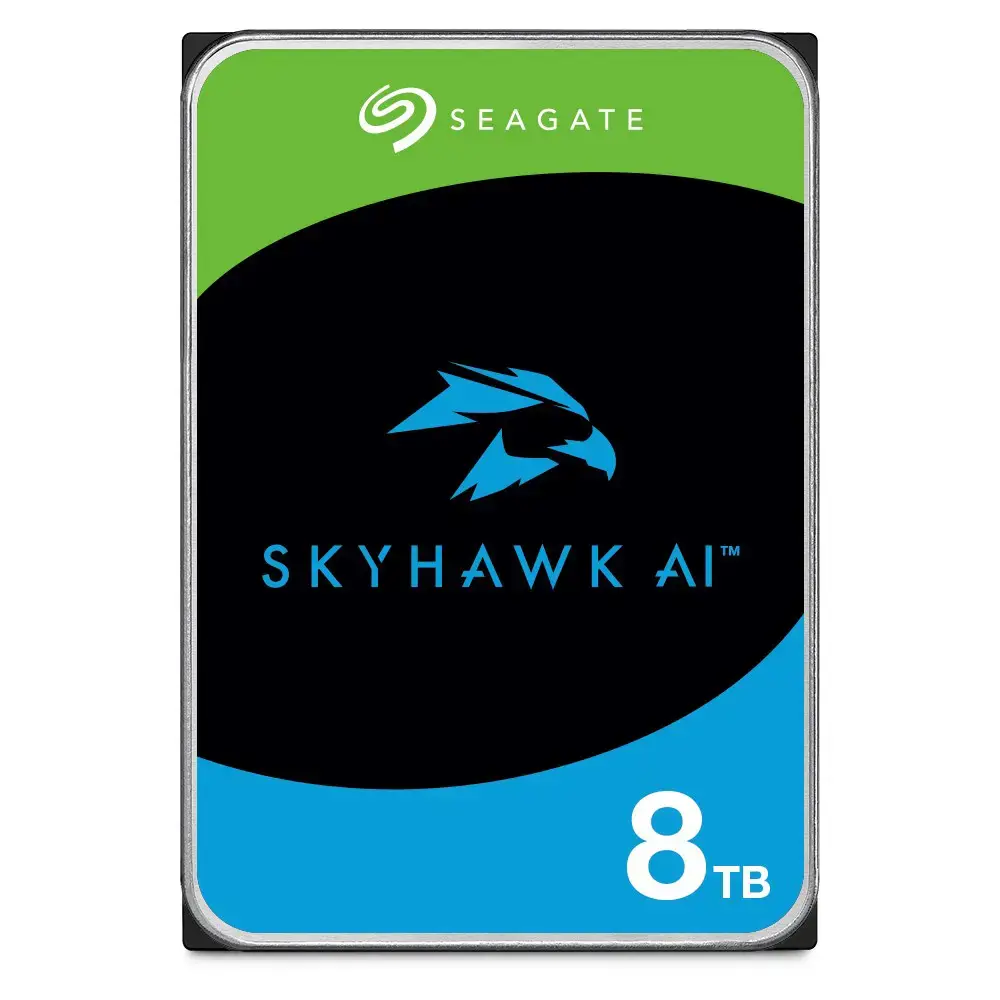 SEAGATE Surveillance AI Skyhawk 8TB kietasis diskas SATA 6 Gb/s 256 MB spartinančioji atmintis 8,9 cm 3,5 colio