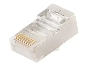 GEMBIRD PLUG6SP/10 Gembird ekranuotas modulinis LAN kištukas 30u, 10 vnt., vientisas ir su gijomis