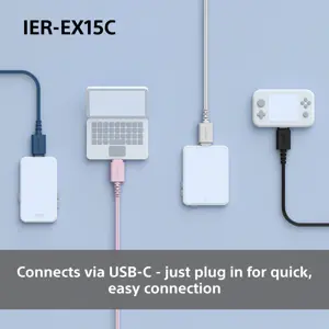 Sony headset IER-EX15C, white