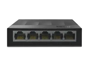 "TP-Link" 5 prievadų 10/100/1000Mbps stalinio kompiuterio tinklo komutatorius, nevaldomas, Gigabit Ethernet (10/100/1000), montuojamas ant sienos