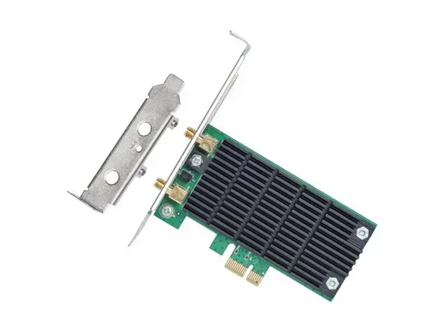 "TP-Link AC1200" belaidis dviejų juostų "PCI Express" belaidžio ryšio adapteris, vidinis, belaidis, "PCI Express", WLAN, 867 Mbps, juodas, žalias