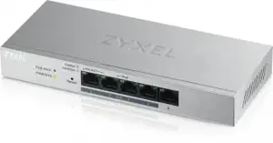 Zyxel GS1200-5HP v2, valdomas, Gigabit Ethernet (10/100/1000), dvipusis duomenų perdavimas, maitini…
