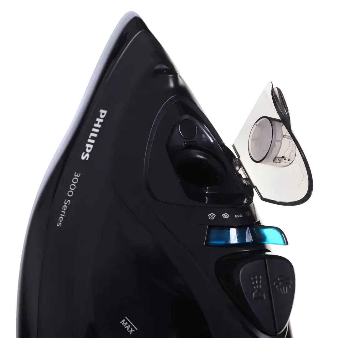 Philips 3000 series DST3041/80, Steam iron, Ceramic soleplate, 1.9 m, 200 g/min, Black, 40 g/min