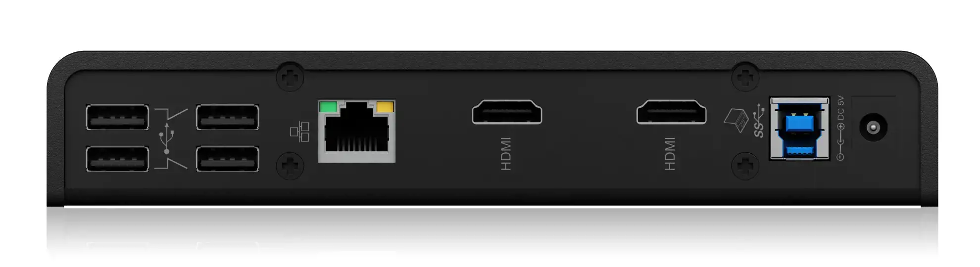 ICY BOX IB-DK2251AC Daugiafunkcinė nešiojamųjų ir asmeninių kompiuterių prijungimo stotelė