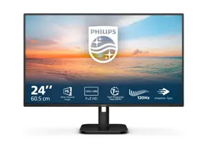 Philips 1000 series 24E1N1100A/00, 60.5 cm (23.8"), 1920 x 1080 pixels, Full HD, LCD, 4 ms, Black