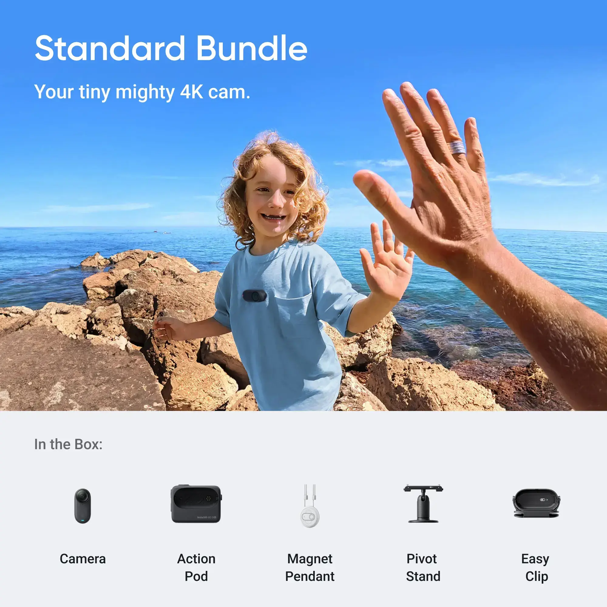 ACTION CAMERA GO 3S 128GB/MIDN. BLACK CINSAATA INSTA360