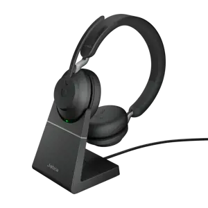 JABRA Evolve2 65 Link380a UC Stereo stovas juodas