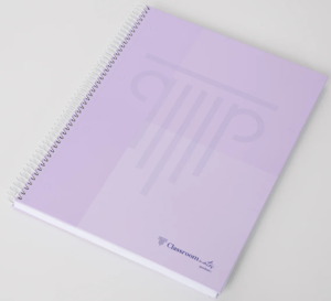 A4 H.C.Sp.Bk 100sh 90g C.Mates Pastel Sq, Purple