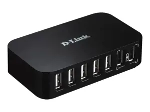 D-Link DUB-H7, USB 2.0 Type-B, USB 2.0, 480 Mbps, juoda, FCC, CE, C-Tick, VCCI, IC, RoHS, 5 V