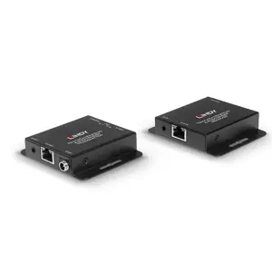 Lindy 70m Cat.6 HDMI 4K30 and IR Extender with PoC and Loop Out, 3840 x 2160 pixels, AV transmitter & receiver, 70 m, Wired, Black, HDCP