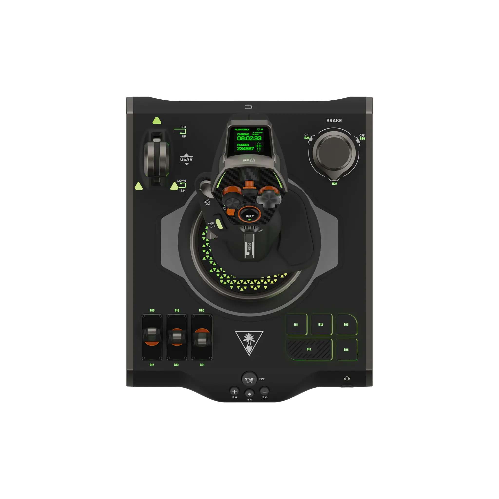 Turtle Beach VelocityOne, Flightstick, PC, Analogue / Digital, Wired, USB, Black