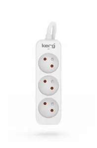 KERG power strip 3 sockets 3m 10A