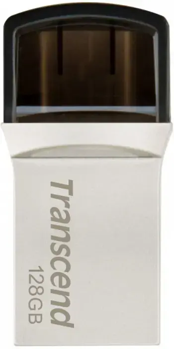 TRANSCEND 128GB USB3.0 Pen Drive OTG Type A&C Silver