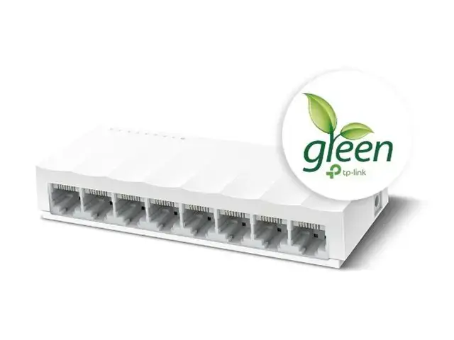 "TP-Link" 8 prievadų 10/100 Mbps stalinio kompiuterio tinklo komutatorius, nevaldomas, Fast Ethernet (10/100)