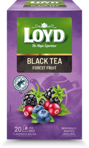 Aromatizuota juodoji arbata LOYD, miško uogų skonio, 20 x 1.7g
