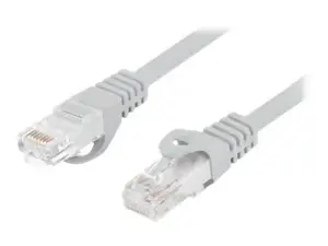 LANBERG Patchcord cat.6 UTP LSZH CU 0.25m grey Fluke passed