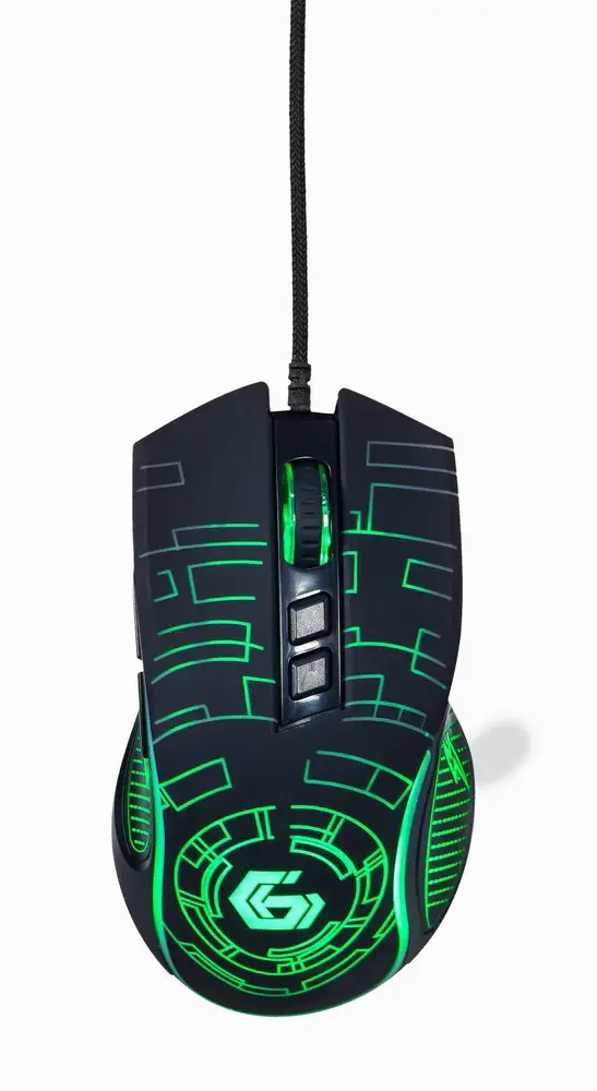 GEMBIRD MUSG-RGB-01 USB LED žaidimų pelė juoda