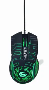 GEMBIRD MUSG-RGB-01 USB LED žaidimų pelė juoda