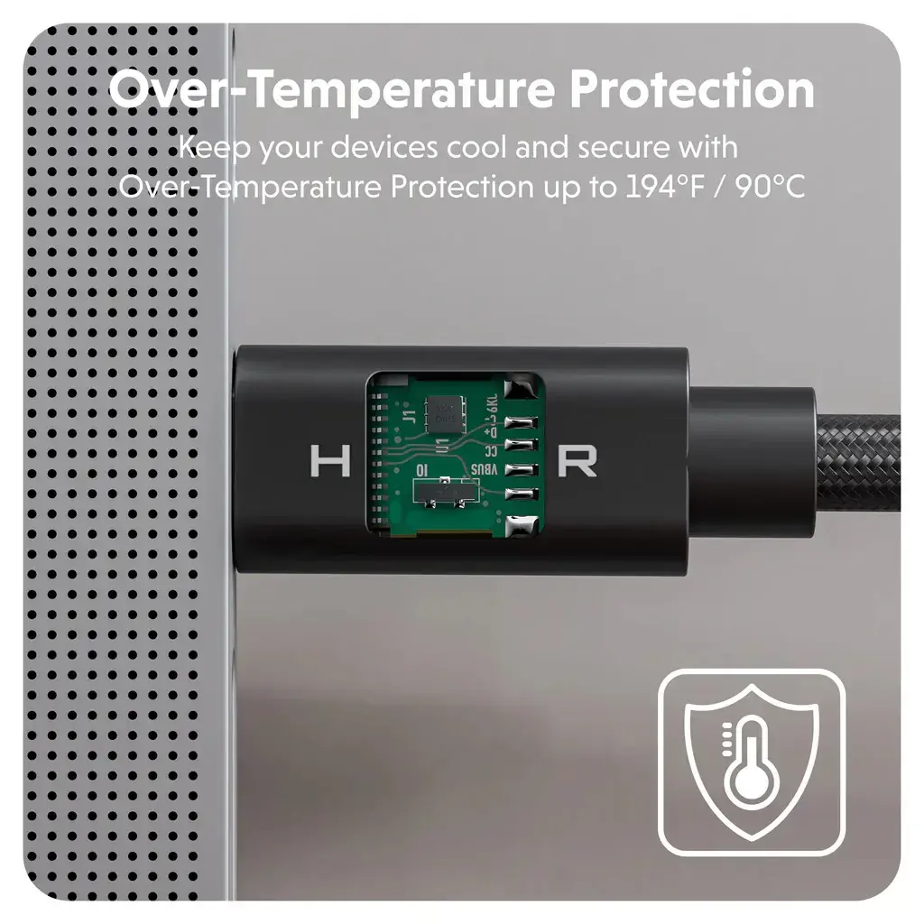 Hyper | HyperDrive Next USB4 Type-C Performance Cable, 1.2 m | HD6500BKGL