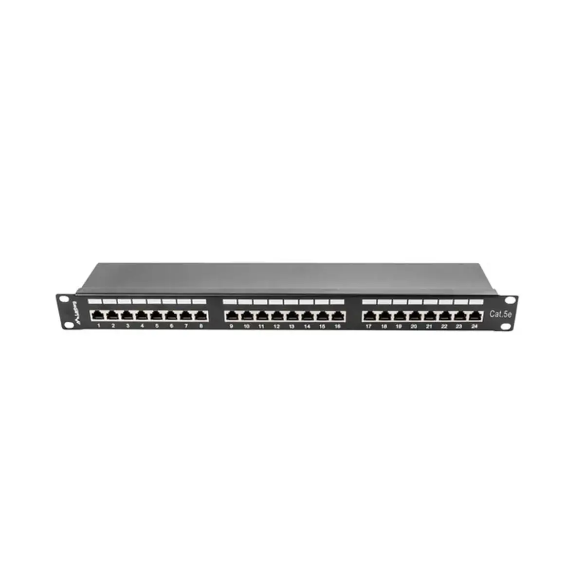 LANBERG PPS5-1024-B Lanberg Patch Panel 24 prievadų 1U, kat. 5e, ekranuota, juoda