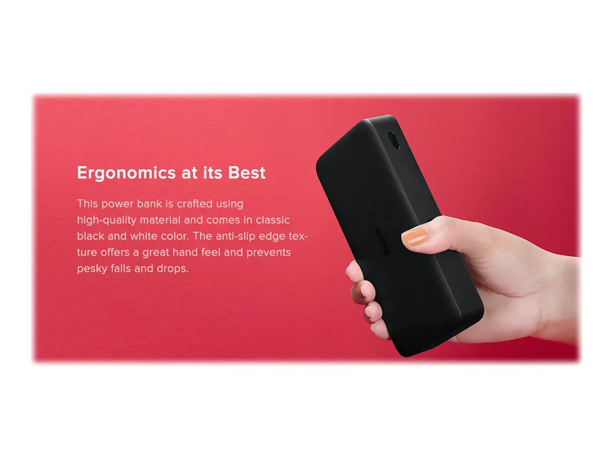 XIAOMI 20000mAh Redmi 18W greitojo įkrovimo maitinimo bankas Black BAL