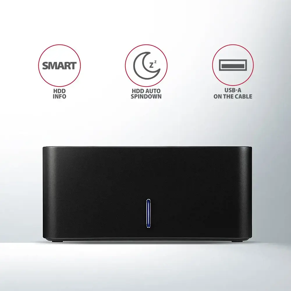 AXAGON ADSA-SN USB3.0 - 1x SATA 6G HDD doko stotelė, juoda