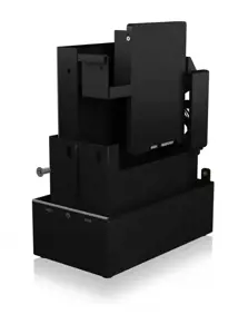 ICY BOX IB-RD3621-C31 Išorinis 2 lizdų RAID korpusas, skirtas 2x 2,5 colių arba 3,5 colių SATA diskams