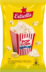 Kukurūzų spragėsiai ESTRELLA, sviesto skonio, 90 g