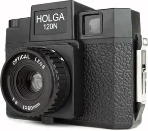 Holga 120N, juoda