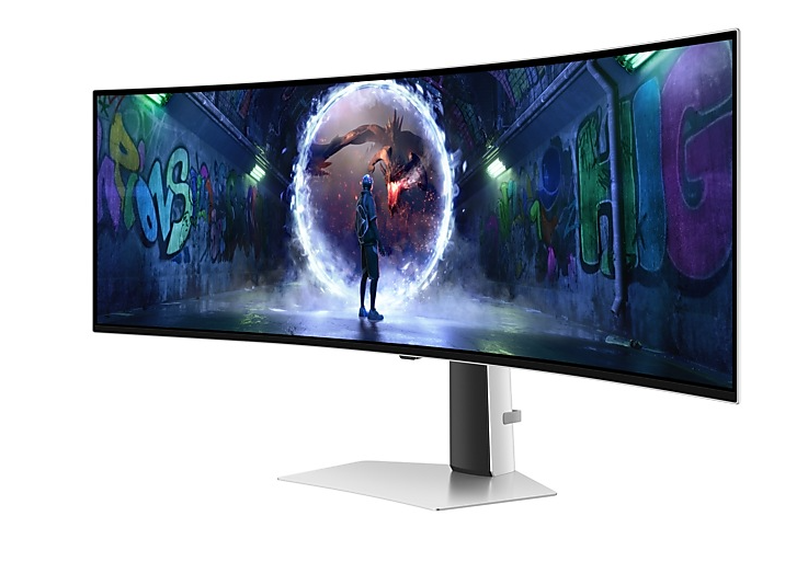 Samsung LS49DG934SUXEN Odyssey G9 G93SD | 49 " | OLED | DQHD | 32:9 | 240 Hz | 0.03 ms | 5120 x 1440 pixels | 250 cd/m² | HDMI ports quantity 1 | Silver