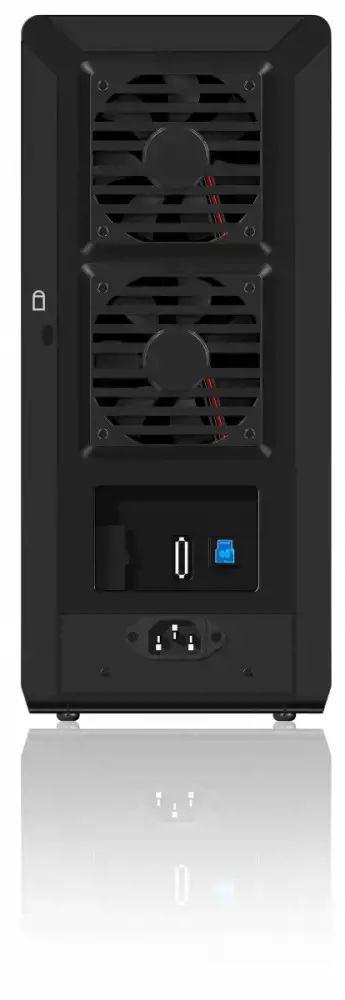 ICYBOX IB-3680SU3 "IcyBox" išorinis 3,5 standžiųjų diskų dėklas su 8 lizdais SATA I/II/III, USB 3.0, eSATA, JBOD, juodas