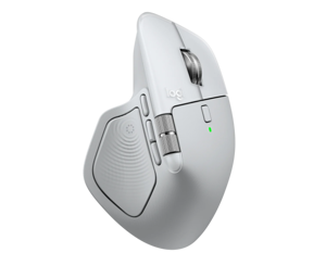 Logitech MX Master 4 for MAC Belaidė pelė RF Wireless + Bluetooth, 8000 DPI, White Silver
