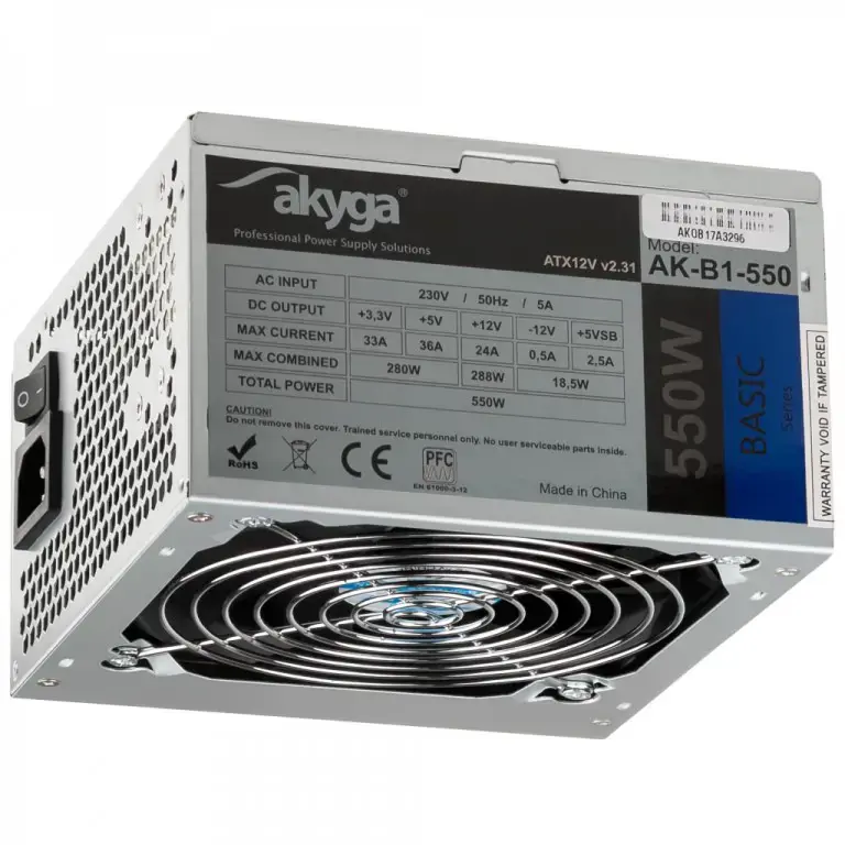 Maitinimo blokas AKYGA AK-B1-550, 550 W