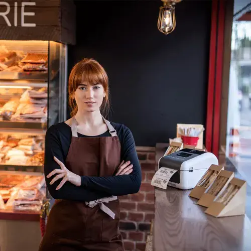 Brother TD-4550DNWB, tiesioginio terminio spausdinimo, 300 x 300 DPI, 152 mm/s, laidinis ir belaidis, pilkas, baltas