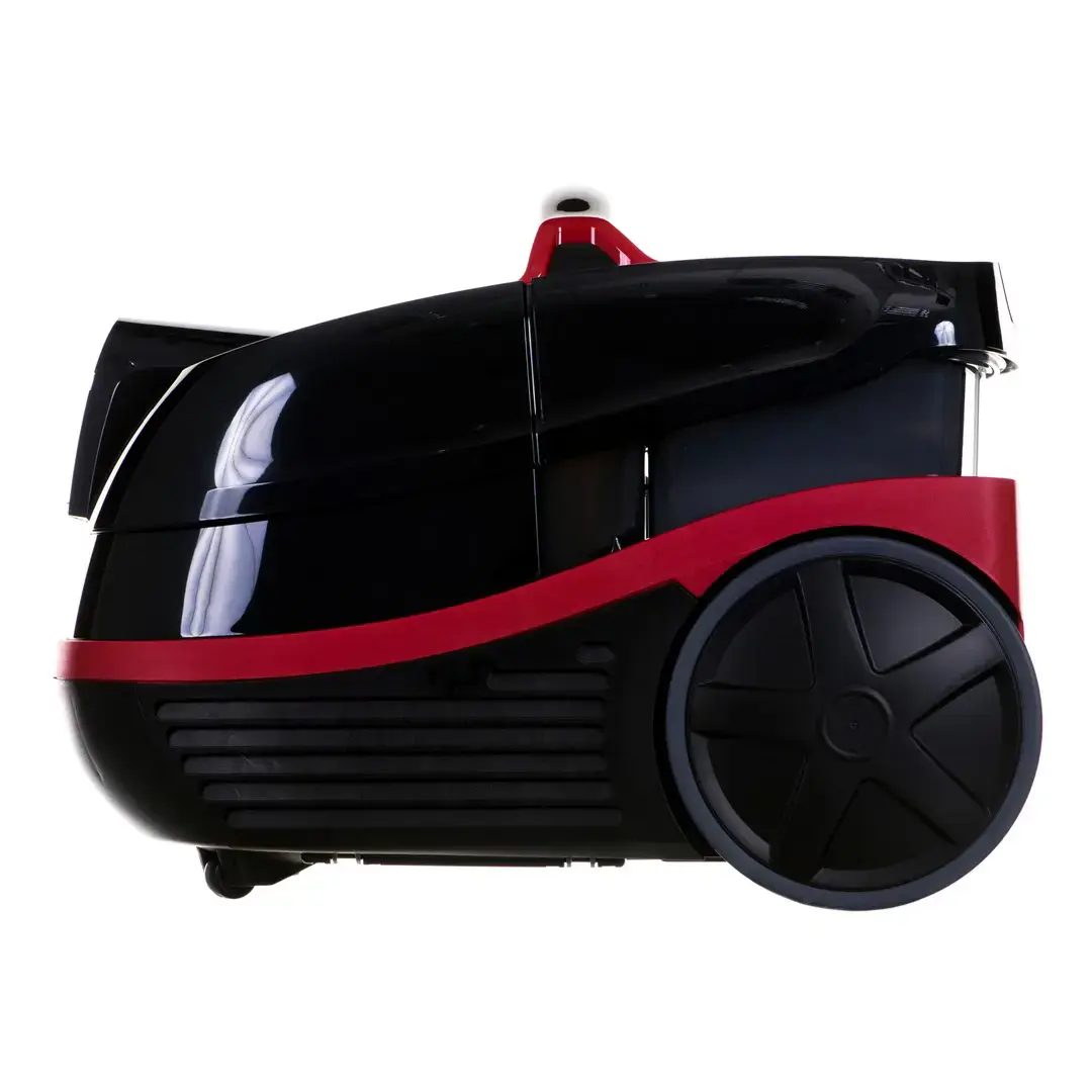 "Bosch Serie 4" BWD421POW, 2100 W, cilindrinis dulkių siurblys, sausas ir drėgnas, kombinuotas, HEPA, juodas, raudonas